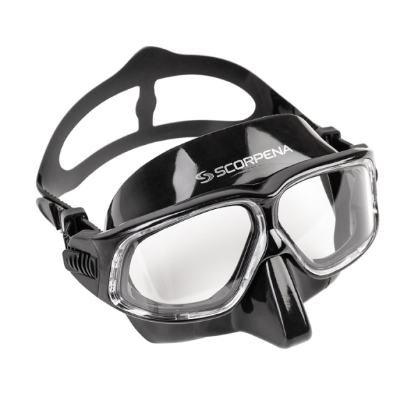 Маска Scorpena Apnea F1 (черный силикон; черный)